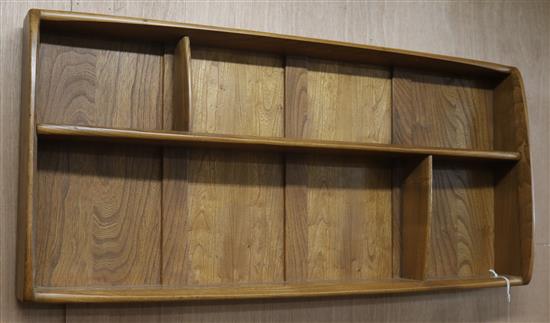 A set of Ercol shelves W.107cm